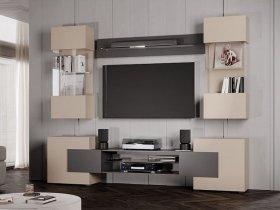 Гостиная Фэнтези (кашемир/графит) в Полойке - polojka.mebel-nsk.ru | фото