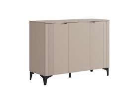 Комод 3 Рич (кашемир/фрапучино матовый/черный) в Полойке - polojka.mebel-nsk.ru | фото