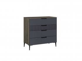 Комод 900 4ящ. Км052.0.001 Борнео (джара темная/хангва) в Полойке - polojka.mebel-nsk.ru | фото