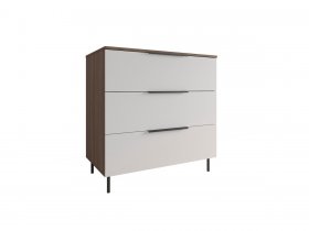 Комод 900 Роза (орех франклин карамельный/бежевый скин) в Полойке - polojka.mebel-nsk.ru | фото