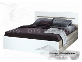 Кровать двуспальная 1,6 м  Наоми КР-11 в Полойке - polojka.mebel-nsk.ru | фото