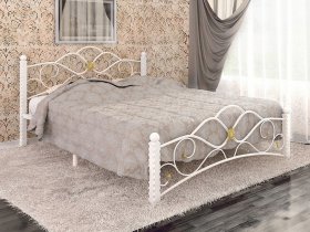 Кровать двуспальная Гарда-3 на металлокаркасе 1,4 м в Полойке - polojka.mebel-nsk.ru | фото