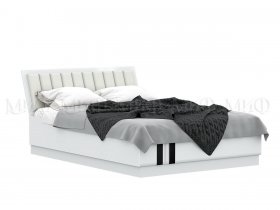 Кровать двуспальная с подъем.мех. 1,6м Магнолия в Полойке - polojka.mebel-nsk.ru | фото
