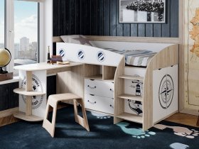 Кровать комбинированная «Немо» в Полойке - polojka.mebel-nsk.ru | фото
