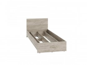 Кровать односпальная КР-080 Ронда (дуб крафт серый) в Полойке - polojka.mebel-nsk.ru | фото