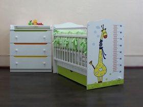 Кроватка детская Жираф с маятником в Полойке - polojka.mebel-nsk.ru | фото
