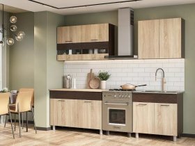Кухонный гарнитур Босфор 2,0м (дуб сонома/венге) в Полойке - polojka.mebel-nsk.ru | фото