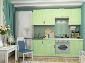Кухонный гарнитур Монако (фисташка) 2,1 м в Полойке - polojka.mebel-nsk.ru | фото
