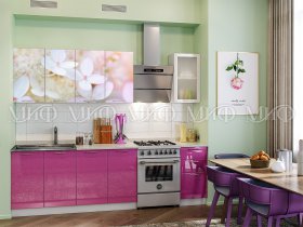 Кухонный гарнитур Вишневый цвет в Полойке - polojka.mebel-nsk.ru | фото