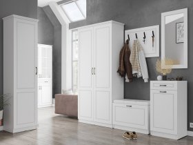 Модульная прихожая Апполия прихожая (белый/белый дуб) в Полойке - polojka.mebel-nsk.ru | фото