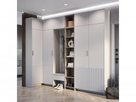 Модульная прихожая Пандора (кашемир/MF03) в Полойке - polojka.mebel-nsk.ru | фото