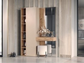 Прихожая Ева (кашемир/дуб вотан) в Полойке - polojka.mebel-nsk.ru | фото