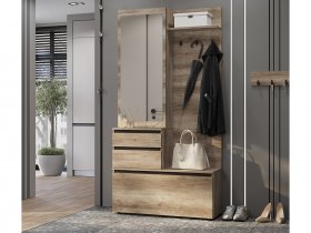 Прихожая ПР-04 Энигма (венге/дуб каньон) в Полойке - polojka.mebel-nsk.ru | фото