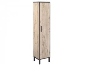 Шкаф-пенал Шк031.0 Гермес лофт (дуб крафт серый) в Полойке - polojka.mebel-nsk.ru | фото