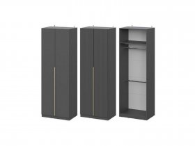 Шкаф ШК-75 Эккервуд (графит) в Полойке - polojka.mebel-nsk.ru | фото