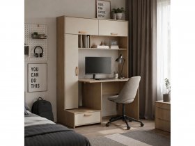 Стол письменный Лайт 03.243  (плэйн/сатин) в Полойке - polojka.mebel-nsk.ru | фото