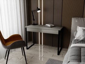 Стол письменный Ст043.0 (графит серый/черный муар) в Полойке - polojka.mebel-nsk.ru | фото