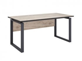 Стол руководителя Ст075.0 Гермес лофт (дуб крафт серый) в Полойке - polojka.mebel-nsk.ru | фото