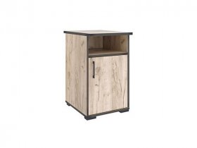 Тумба однодверная Тм077.0 Гермес лофт (дуб крафт серый) в Полойке - polojka.mebel-nsk.ru | фото