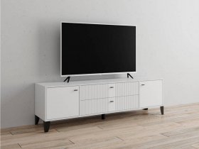 Тумба под ТВ Парус-10 (белый/белый снег) в Полойке - polojka.mebel-nsk.ru | фото