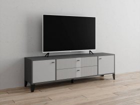 Тумба под ТВ Парус-10 (графит/светло-серый) в Полойке - polojka.mebel-nsk.ru | фото