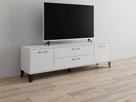 Тумба под ТВ Парус-13 (белый) в Полойке - polojka.mebel-nsk.ru | фото