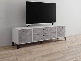 Тумба под ТВ Парус-13 (белый/ателье светлое) в Полойке - polojka.mebel-nsk.ru | фото